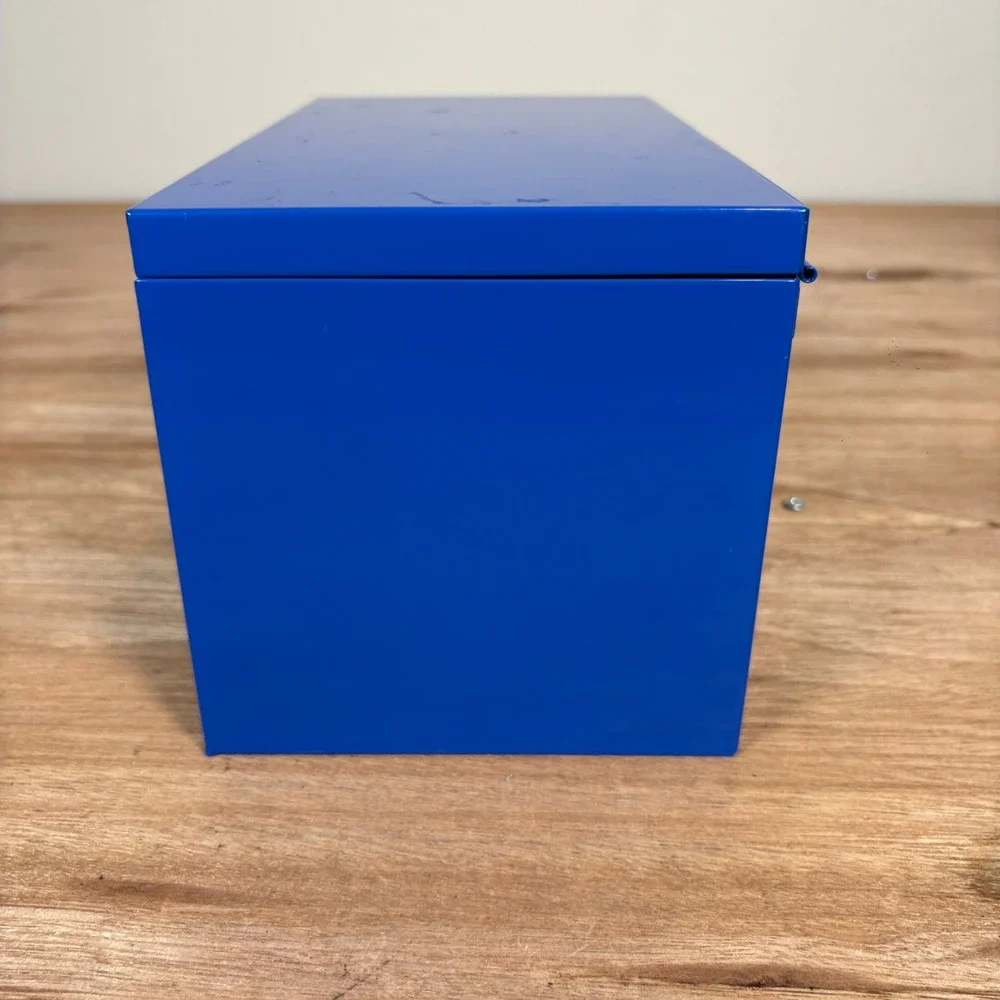 Kobalt Mini Tool Box Blue Steel 2 Drawer Desktop Storage Chest Organizer
